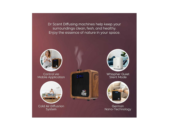 Dr Scent Fragrance Diffuser DS Brown Wood Medium – Elegant & Soothing Dr Scent Fragrance Diffuser DS Brown Wood Medium – Elegant & Soothing